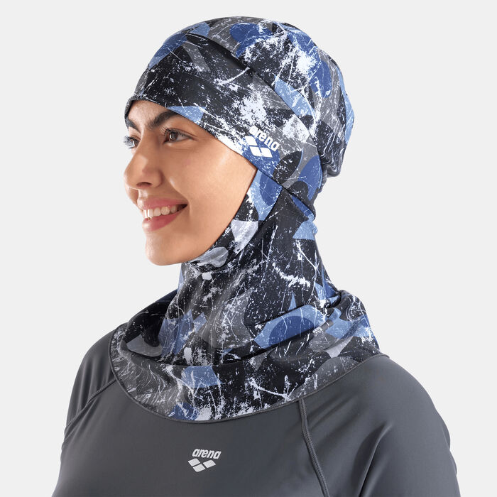 Arena Women's Modesty Allover Print Swimming Hijab Multi-Color Arena Women's Modesty Allover Print Swimming Hijab Multi-Color image number 3