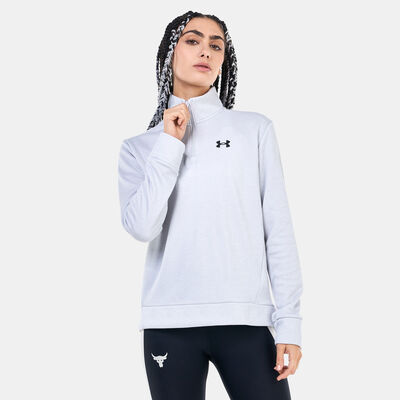 Under Armour Women's Armour Fleece® ¼ Zip Top Grey Under Armour Women's Armour Fleece® ¼ Zip Top Grey