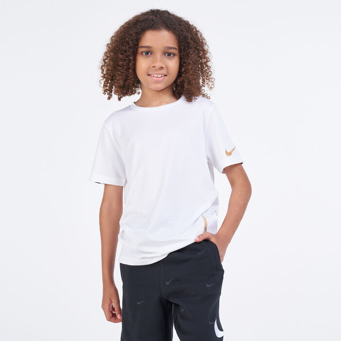 Nike Kids' Instacool Training T-Shirt White Nike Kids' Instacool Training T-Shirt White image number 0