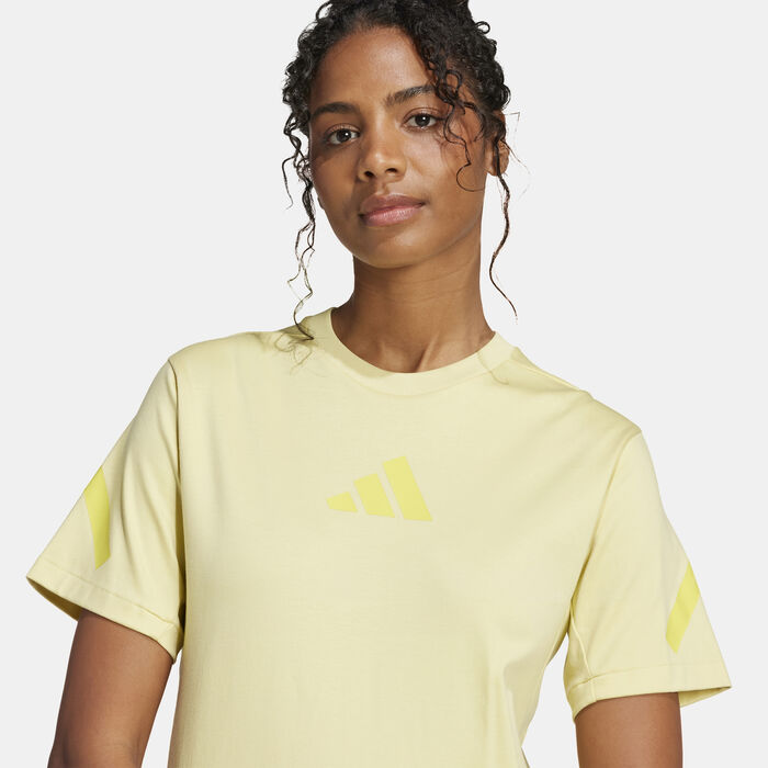 adidas Women's Z.N.E. T-Shirt yellow adidas Women's Z.N.E. T-Shirt yellow image number 3