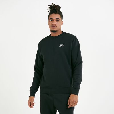 Nike Men's Sportswear Club Fleece Crew Sweatshirt Black