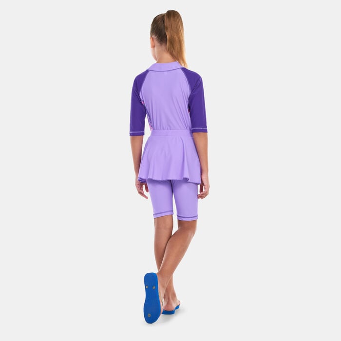 COEGA Kids' Skirted Two-Piece Swimsuit Purple COEGA Kids' Skirted Two-Piece Swimsuit Purple image number 1