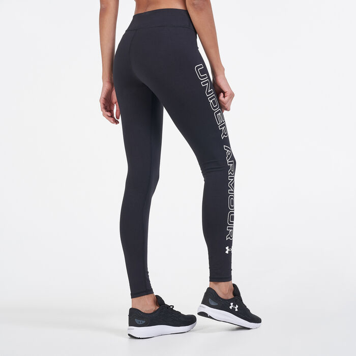 Under Armour Women's Favourite Wordmark Leggings Black Under Armour Women's Favourite Wordmark Leggings Black image number 1