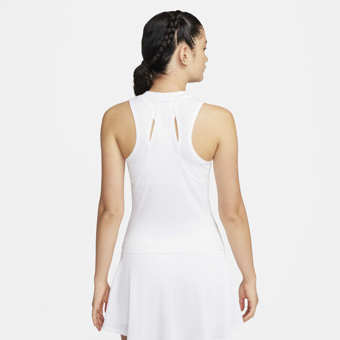 Nike Women's Court Advantage Tank Top White Nike Women's Court Advantage Tank Top White image number 1