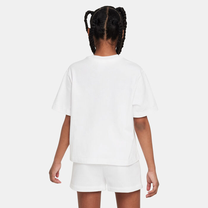 Nike Kids' Sportswear Boxy T-Shirt White Nike Kids' Sportswear Boxy T-Shirt White image number 1