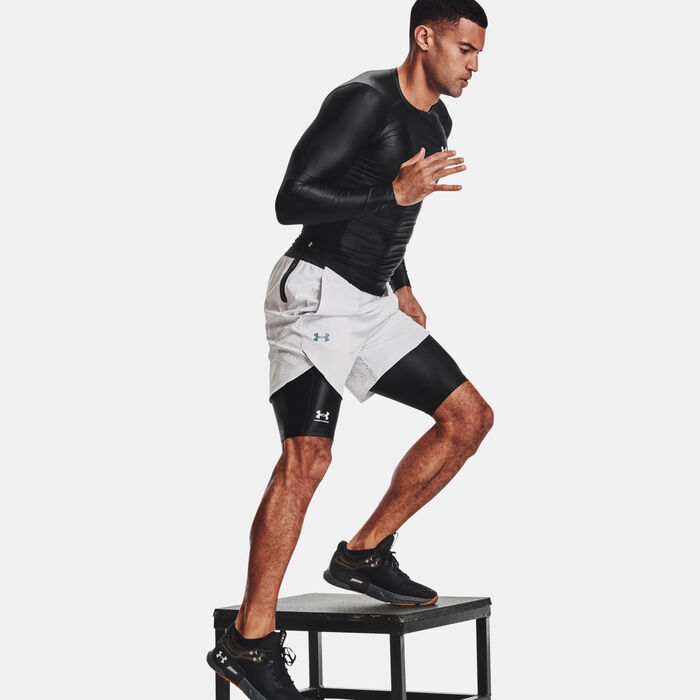 Under Armour Men's UA Iso-Chill Compression Long Shorts Black Under Armour Men's UA Iso-Chill Compression Long Shorts Black image number 4