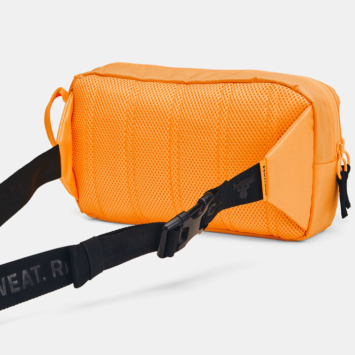 Under Armour Men's Project Rock Waist Bag Orange image number 1