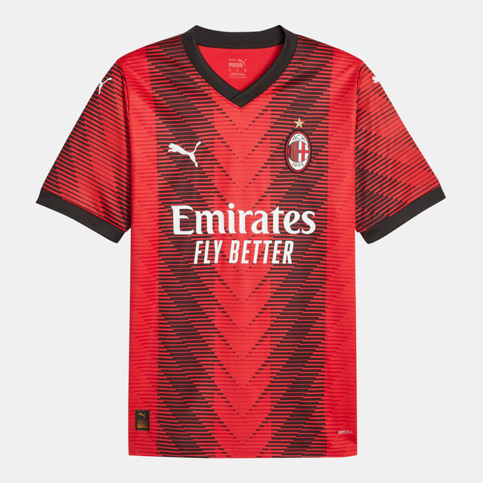 PUMA Men's AC Milan Replica Home Jersey - 2023/24 Red PUMA Men's AC Milan Replica Home Jersey - 2023/24 Red image number 0