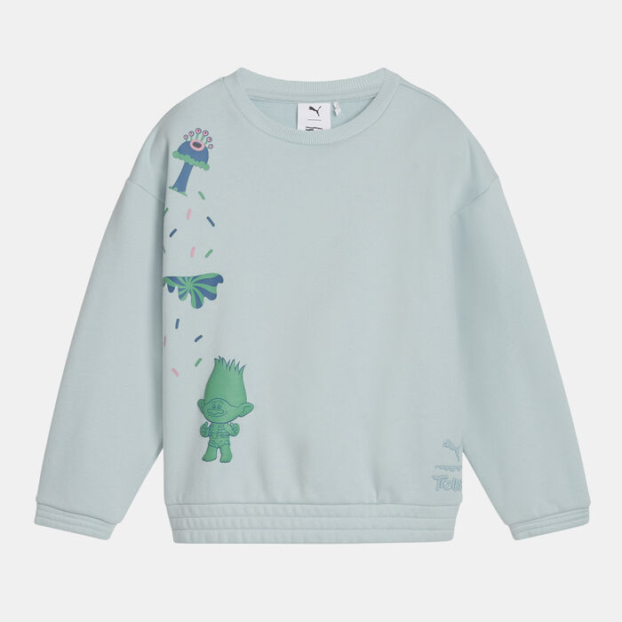 PUMA Kids' x Trolls Graphic Sweatshirt Blue image number 0