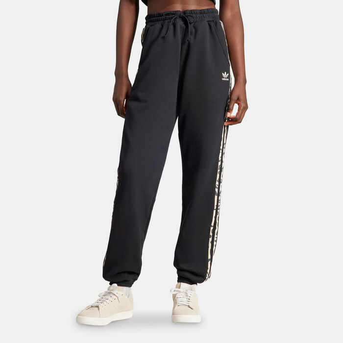 adidas Originals Women's Leopard Luxe Sweatpants Black adidas Originals Women's Leopard Luxe Sweatpants Black image number 0
