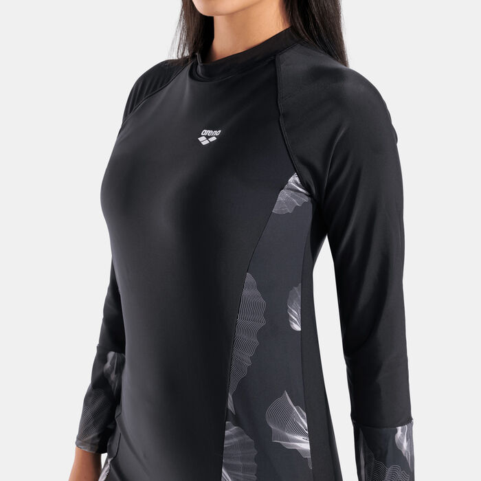 Arena Women's Modesty Swimming Tunic Black Arena Women's Modesty Swimming Tunic Black image number 3