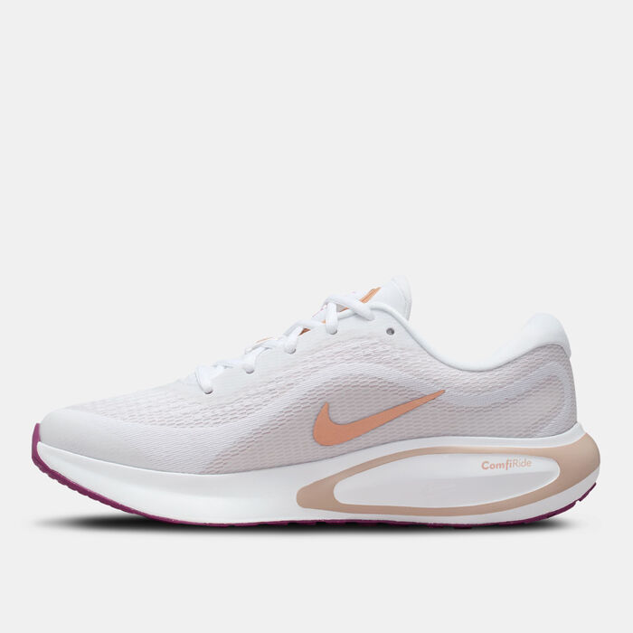 Nike Women's Journey Run Road Running Shoes White Nike Women's Journey Run Road Running Shoes White image number 2