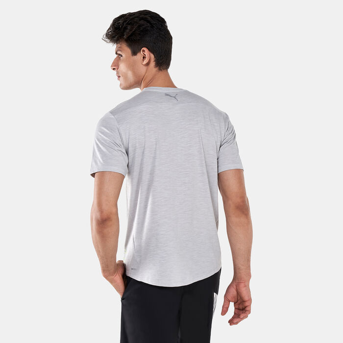 PUMA Men's Run Logo T-Shirt Black PUMA Men's Run Logo T-Shirt Black image number 1