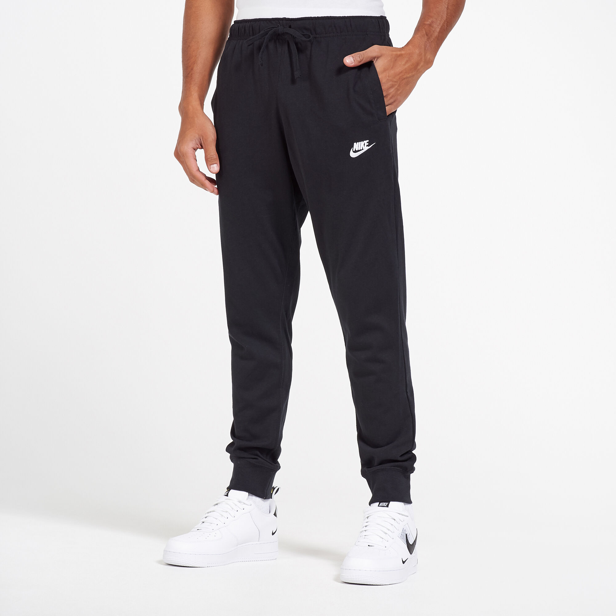 Buy Nike Men s Sportswear Club Jersey Sweatpants Black in KSA SSS
