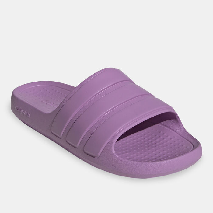 adidas Men's Adilette Flow Slides Purple adidas Men's Adilette Flow Slides Purple image number 0