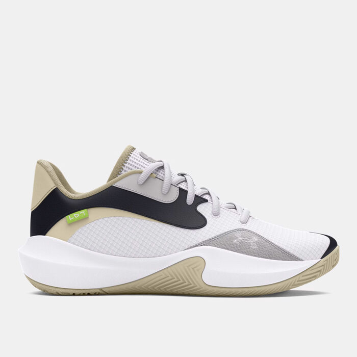 Under Armour Lockdown 7 Low Basketball Shoes White Under Armour Lockdown 7 Low Basketball Shoes White image number 0