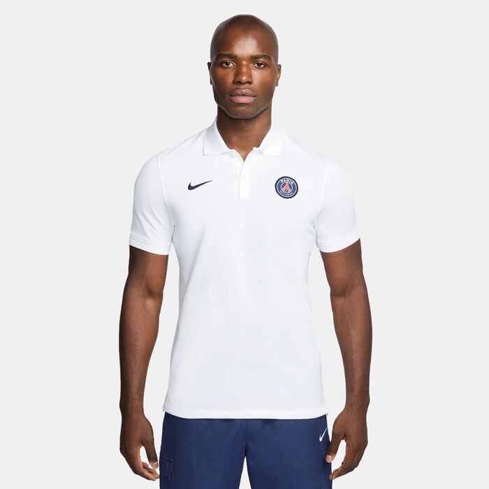Nike Men's Paris Saint-Germain Dri-FIT Football Polo Shirt White Nike Men's Paris Saint-Germain Dri-FIT Football Polo Shirt White image number 0