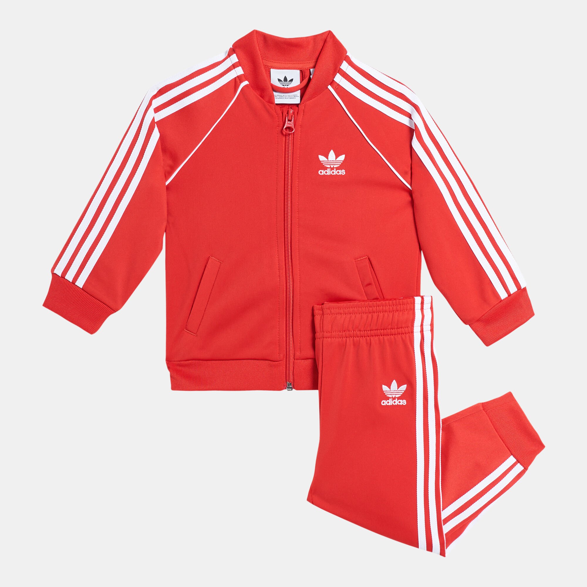 Boys red adidas track sale suit