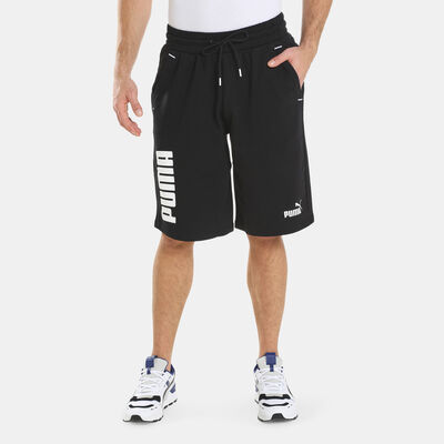 PUMA Men's Power Colourblock 11-inch Shorts Black