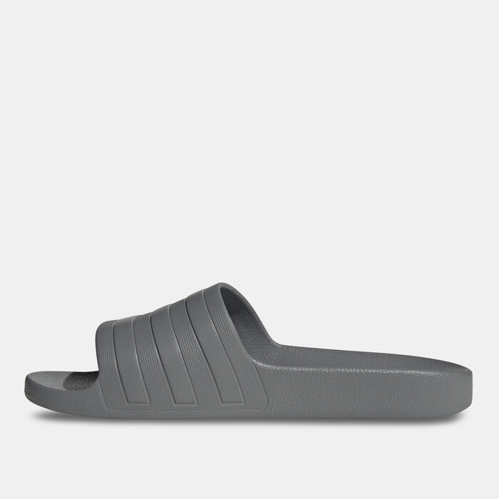 adidas Women's Adilette Aqua Slides Grey adidas Women's Adilette Aqua Slides Grey image number 2