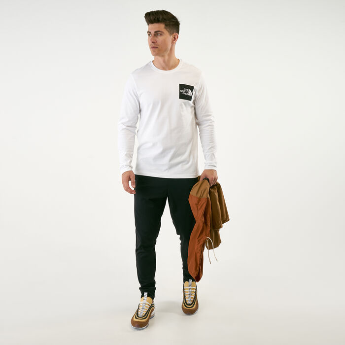 The North Face Men's Fine Long Sleeve T-Shirt White The North Face Men's Fine Long Sleeve T-Shirt White image number 2