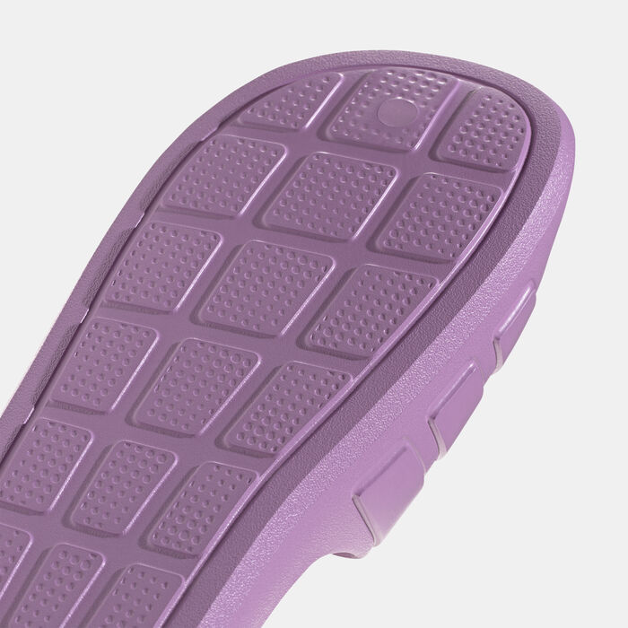 adidas Men's Adilette Flow Slides Purple adidas Men's Adilette Flow Slides Purple image number 4