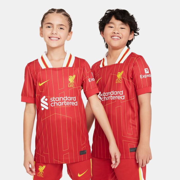 Nike Kids' Liverpool F.C. Dri-FIT Stadium Home Football Jersey Red Nike Kids' Liverpool F.C. Dri-FIT Stadium Home Football Jersey Red image number 0