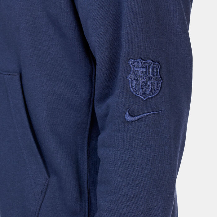 Nike Men's Culers F.C. Barcelona Fleece Pullover Hoodie Blue Nike Men's Culers F.C. Barcelona Fleece Pullover Hoodie Blue image number 3