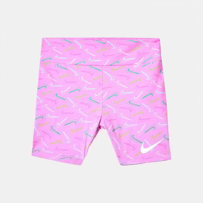 Nike Kids' Swoosh Logo Bike Shorts (Baby and Toddler) Pink Nike Kids' Swoosh Logo Bike Shorts (Baby and Toddler) Pink image number 0