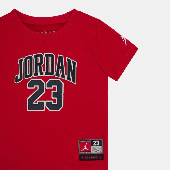 Jordan Kids' Logo T-Shirt and Pants Set Red Jordan Kids' Logo T-Shirt and Pants Set Red image number 1