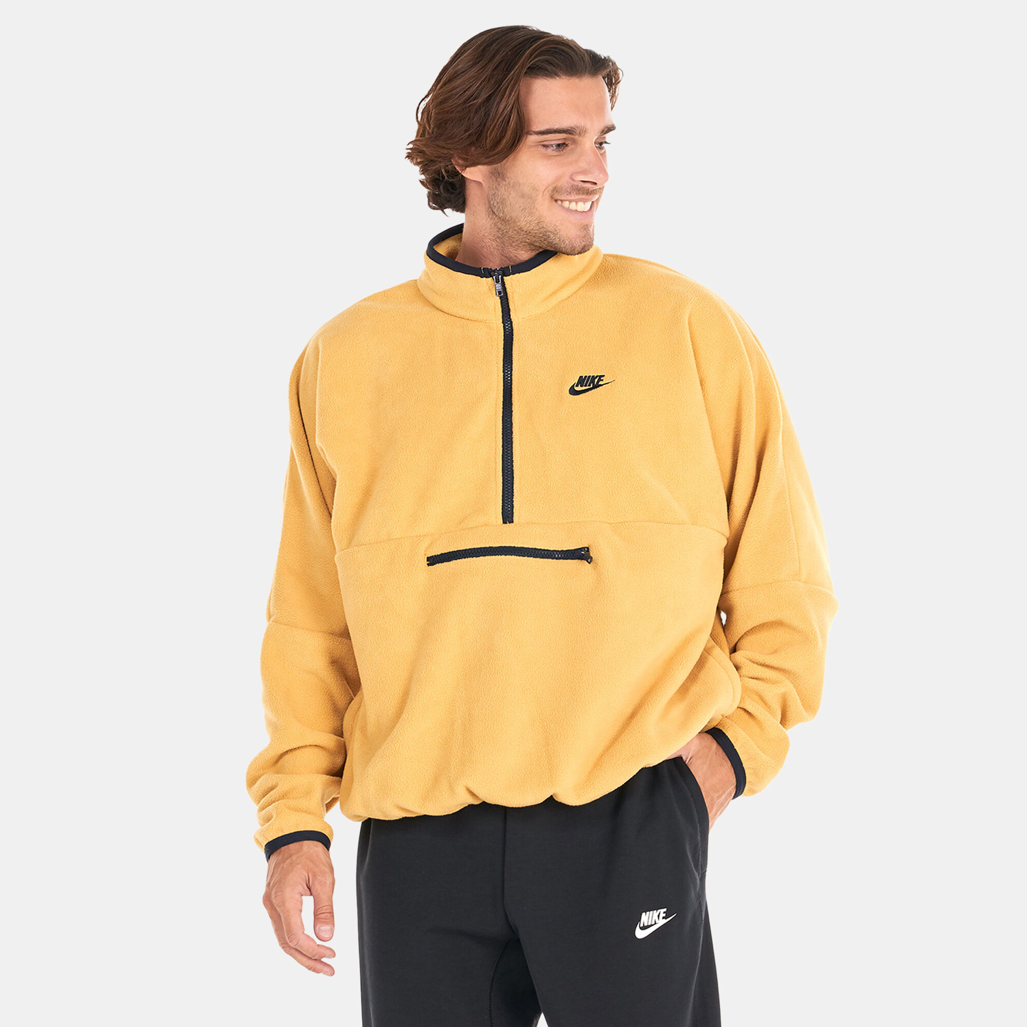 Nike dri fit half zip golf top mens online