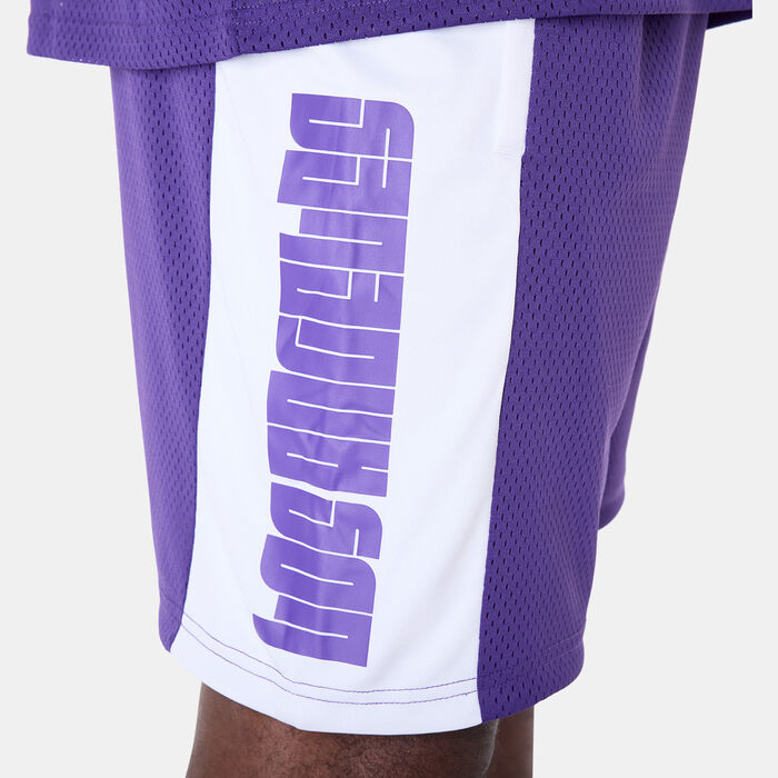 New Era Men's NBA LA Lakers Graphic Shorts Purple New Era Men's NBA LA Lakers Graphic Shorts Purple image number 2