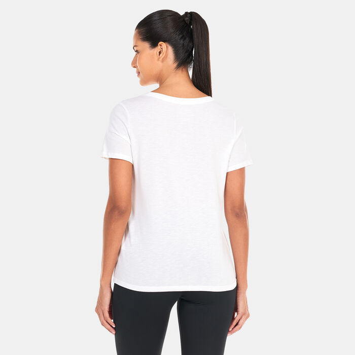 Nike Women's Dri-FIT T-Shirt White Nike Women's Dri-FIT T-Shirt White image number 1