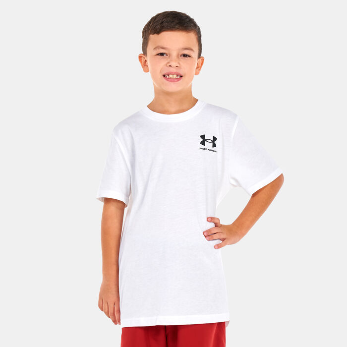 Under Armour Kids' UA Sportstyle Left Chest T-Shirt White Under Armour Kids' UA Sportstyle Left Chest T-Shirt White image number 0