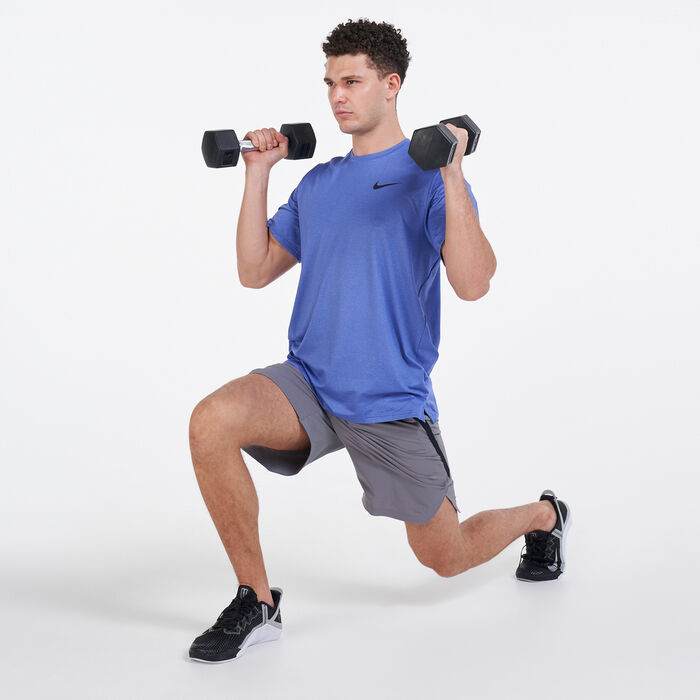 Nike Men's Pro Dri-FIT T-Shirt Blue Nike Men's Pro Dri-FIT T-Shirt Blue image number 2