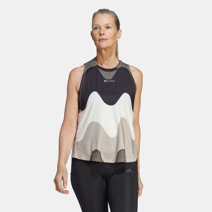 adidas Women's X Marimekko Run Icons Running Tank Top Black adidas Women's X Marimekko Run Icons Running Tank Top Black image number 0