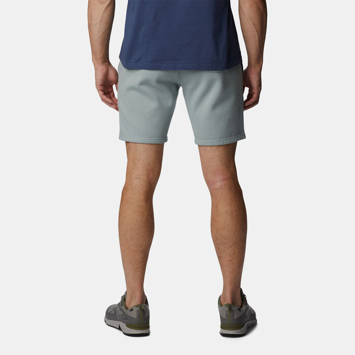Columbia Men's Logo Fleece Shorts Green Columbia Men's Logo Fleece Shorts Green image number 1