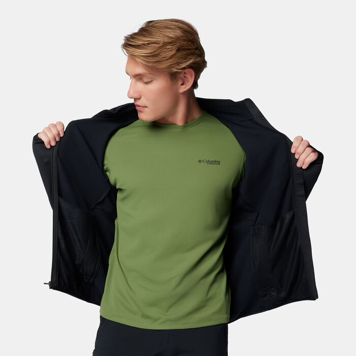 Columbia Men's Triple Canyon Grid Fleece II Full-Zip Jacket Black Columbia Men's Triple Canyon Grid Fleece II Full-Zip Jacket Black image number 3