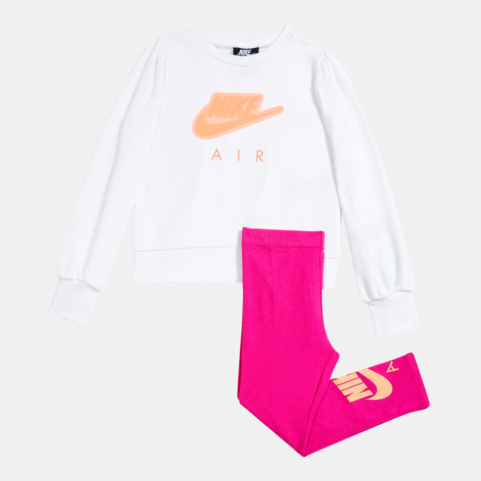 Jordan Kids' Air Sweatshirt and Leggings Set (Baby & Toddler) Pink Jordan Kids' Air Sweatshirt and Leggings Set (Baby & Toddler) Pink image number 0