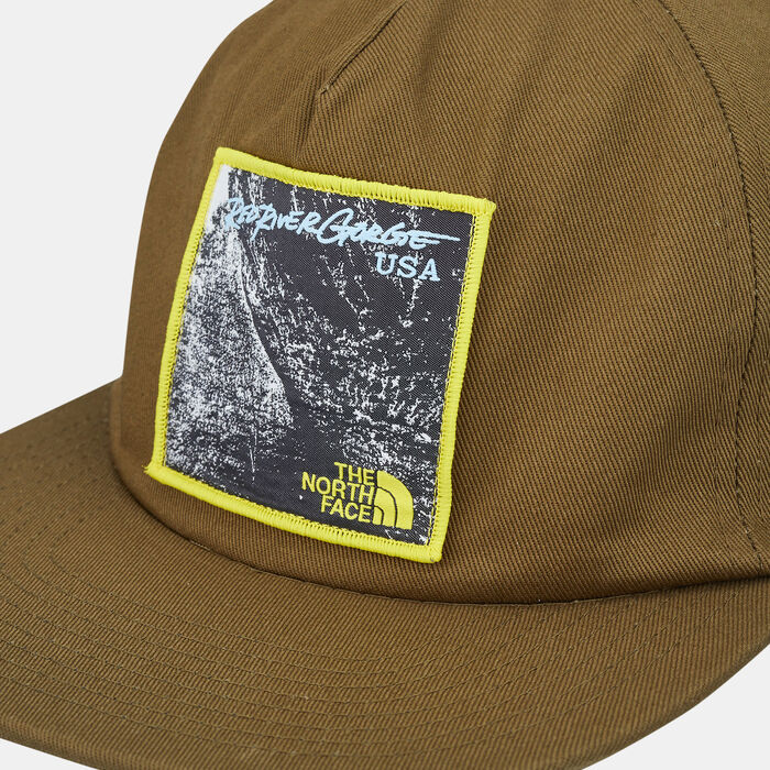 The North Face Embroidered Earthscape Ball Cap Green The North Face Embroidered Earthscape Ball Cap Green image number 2
