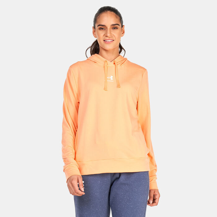 Under Armour Women's UA Rival Terry Hoodie Orange Under Armour Women's UA Rival Terry Hoodie Orange image number 0