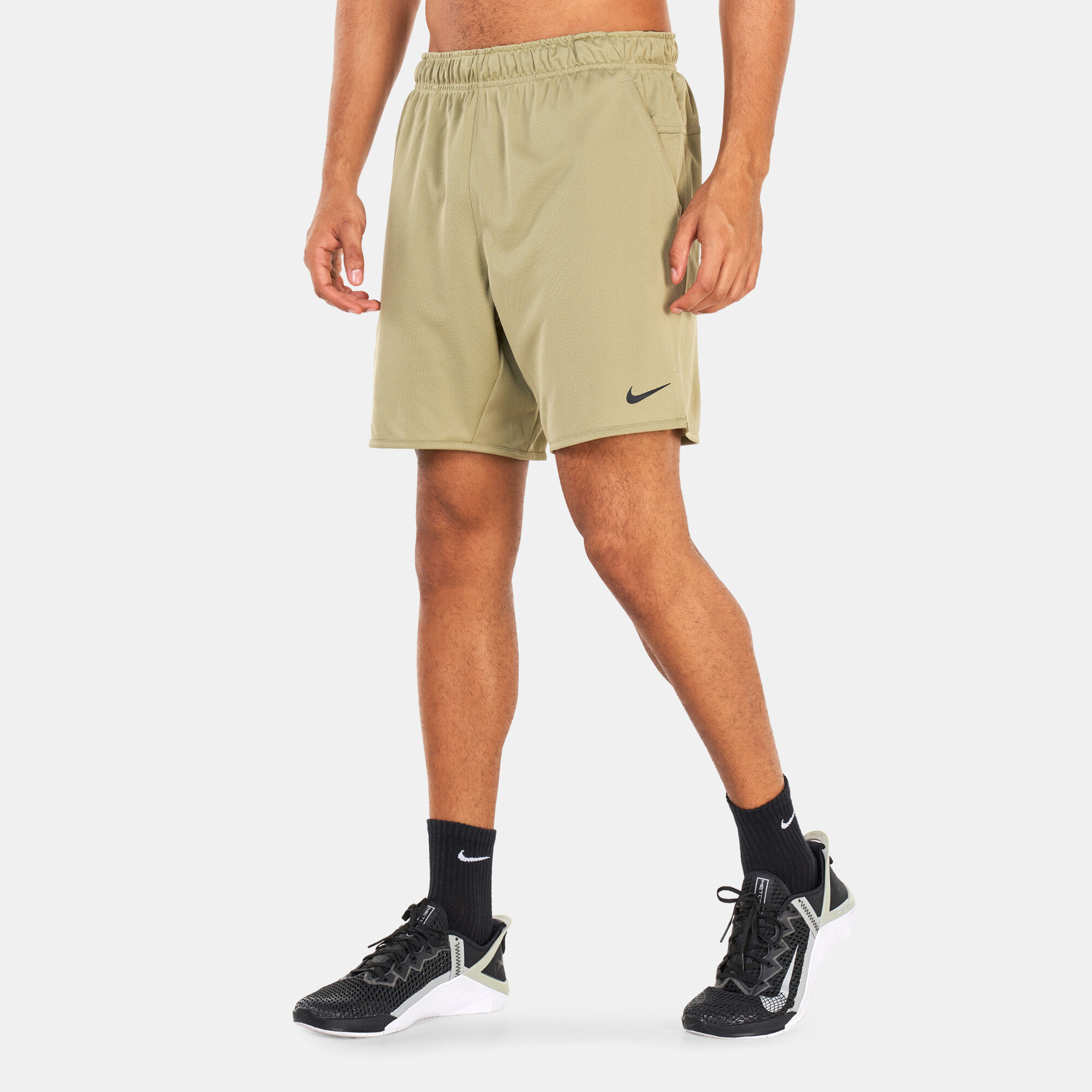 Buy Nike Men s Dri FIT Totality 7 Inch Unlined Knit Shorts Brown