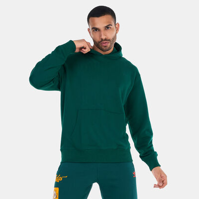 adidas Originals 3-Stripes Pullover Hoodie Team Yellow/Bold Blue/Team Green  SM at  Men's Clothing store