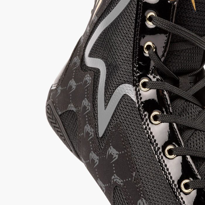 Venum Men's Elite Evo Monogram Boxing Shoe Black Venum Men's Elite Evo Monogram Boxing Shoe Black image number 3