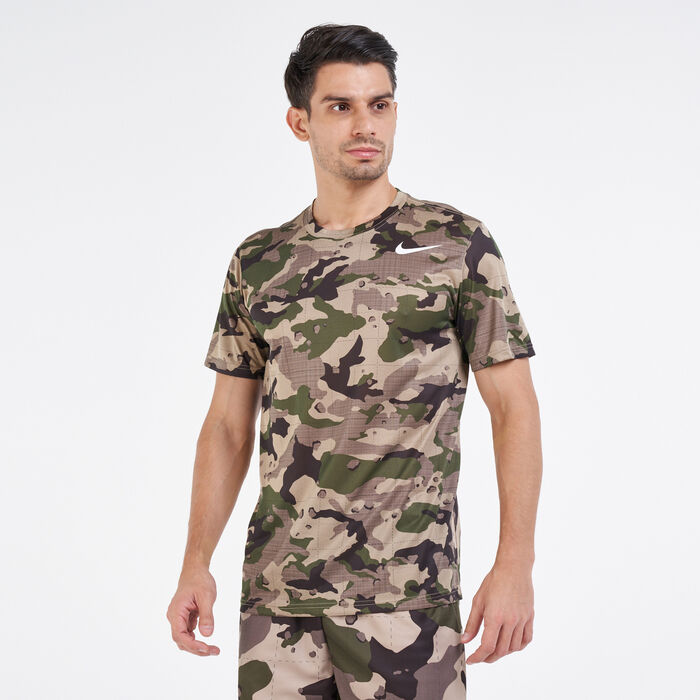 Nike Men's Dri-FIT Training T-Shirt Green Nike Men's Dri-FIT Training T-Shirt Green image number 0