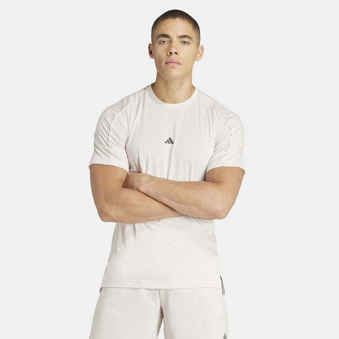 adidas Men's Yoga T-Shirt Beige image number 0