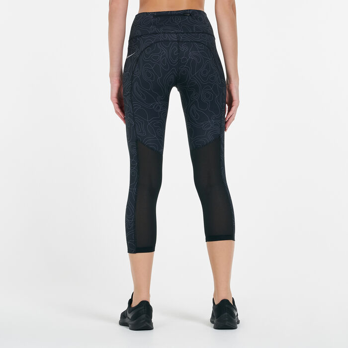 Nike Women's Run Division Fast Cropped Leggings Pink Nike Women's Run Division Fast Cropped Leggings Pink image number 1