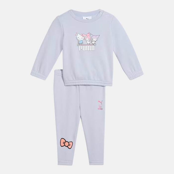 PUMA Kids' x Hello Kitty and Friends Minicats Sweatshirt and Sweatpants Set Blue PUMA Kids' x Hello Kitty and Friends Minicats Sweatshirt and Sweatpants Set Blue image number 0