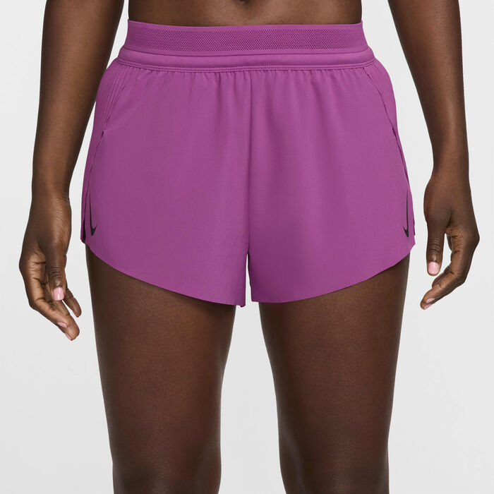 Nike Women's AeroSwift Dri-FIT ADV Mid-Rise Running Shorts Pink Nike Women's AeroSwift Dri-FIT ADV Mid-Rise Running Shorts Pink image number 1