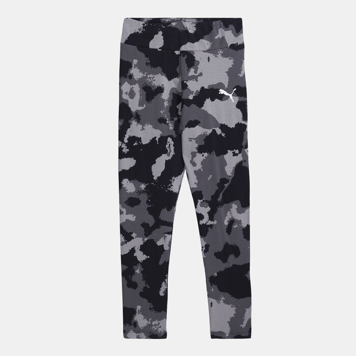 PUMA Kids' Alpha Allover Print Leggings Black image number 0